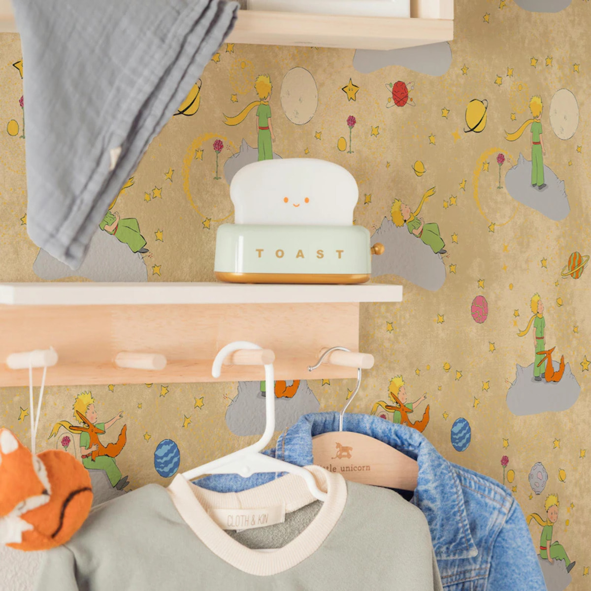 Carta da Parati Ufficiale Il Piccolo Principe Spazio Vintage