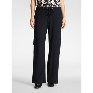 Elena Mirò - Pantalones cargo de jersey - Negro