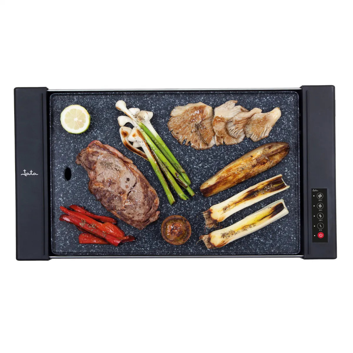 Plancha de cocina eléctrica JATA GR3000. Control electrónico. 4 temperaturas. 2700 W