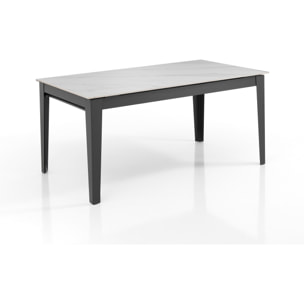 Tomasucci Grande table extensible en marbre blanc
