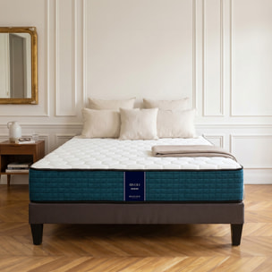 Ensemble Rivoli 2 places | Matelas Memoire de forme avec sommier en bois