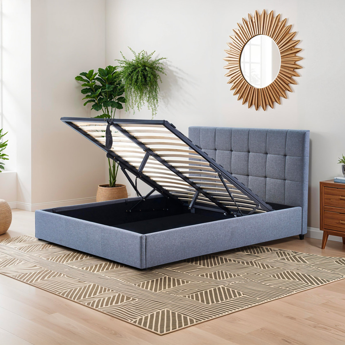 Lit Coffre Vincennes | Coloris Gris