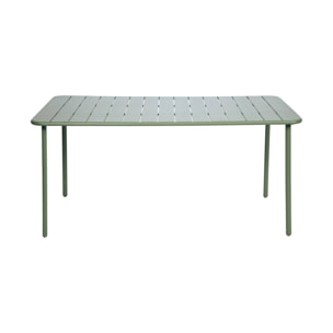 Table de jardin métal + 6 assises ver Amélia