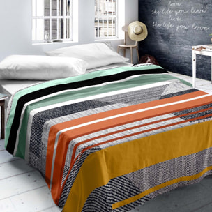 Naturals - Juego de Sábanas Estampadas - Incluye 1 o 2 Fundas de Almohada + 1 Sábana Bajera - 100% Algodón - Denim