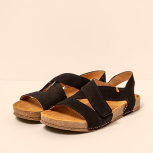 Sandalias N5799 NOBUCK LAVADO BLACK / BALANCE color Black