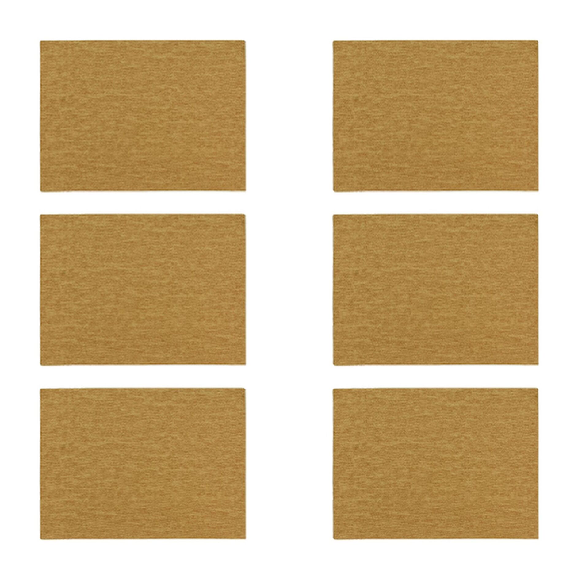 Lot de 6 sets de table en plastique effert cuir tressé marron 43x30cm ICA