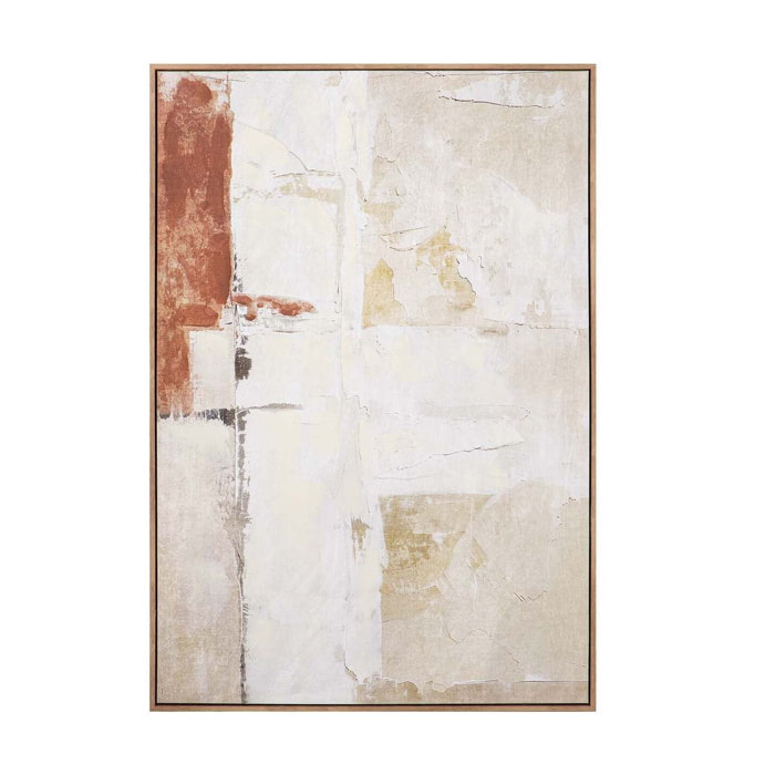 Cuadro Abstracto 50% Pintado A Mano 83x4x123 Cm
