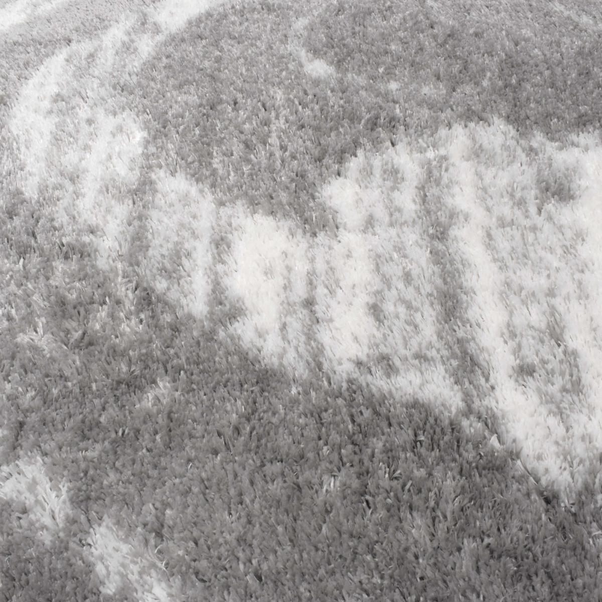 Tapis shaggy tissé motif abstrait KEBE