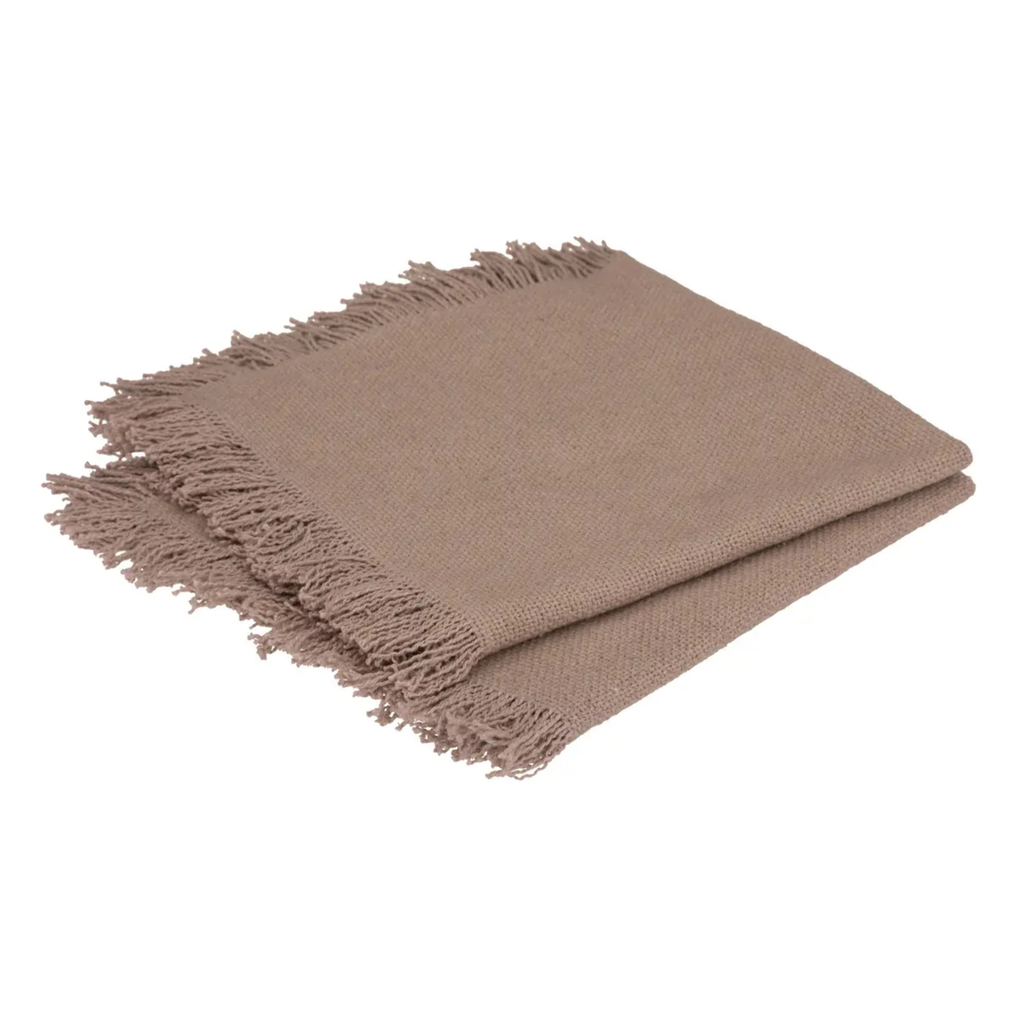 Lot de 2 serviettes de table "Maha" - coton - gris - 40x40 cm