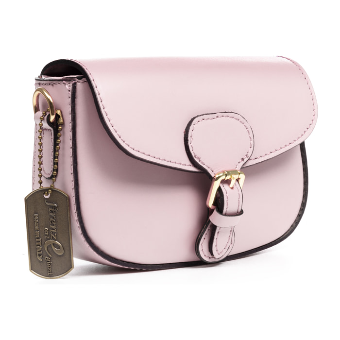 Annone bolso bandolera mujer. Piel auténtica acabado Ruga