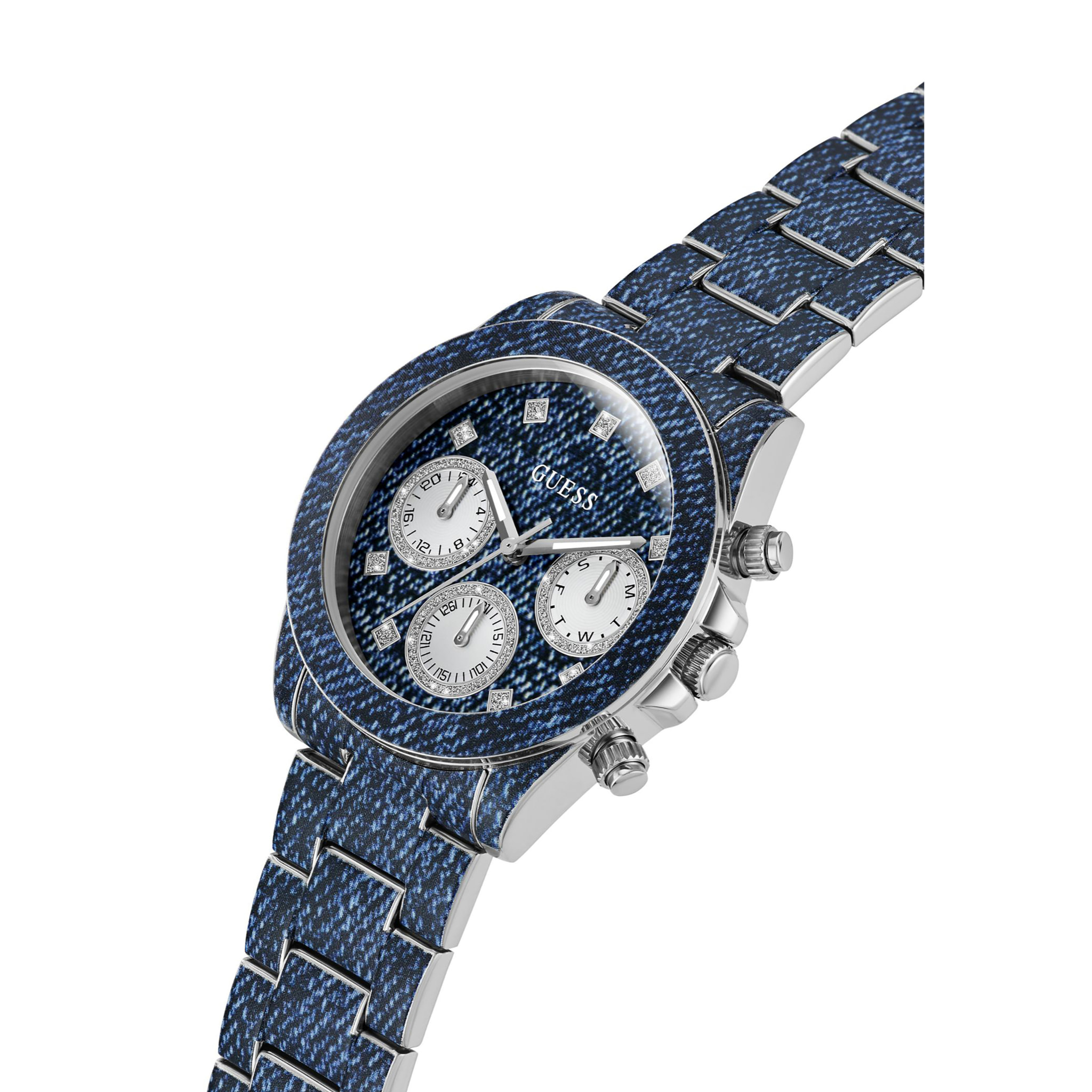 Guess Orologio Analogico Al Quarzo Indigo