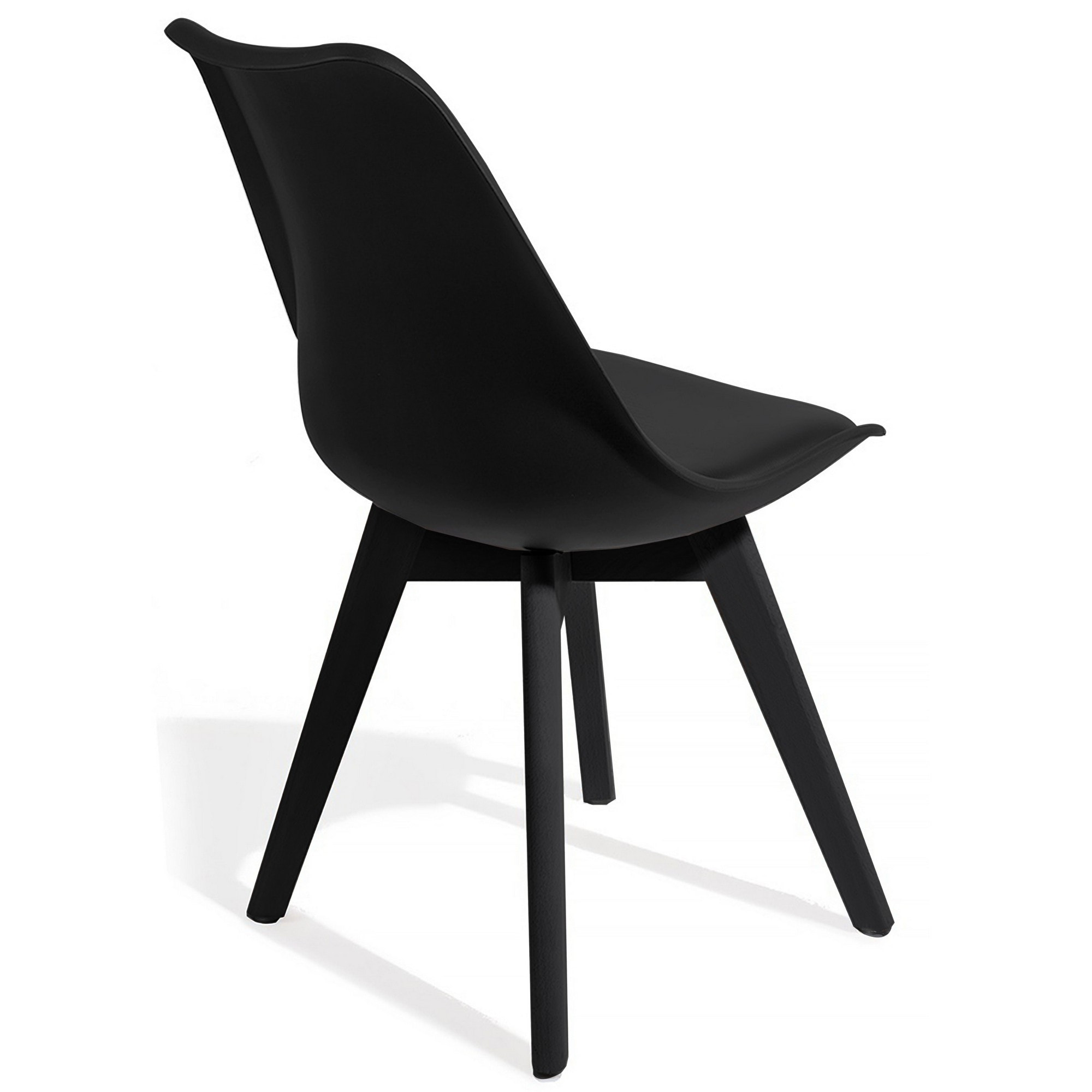 Tomasucci Lot de 4 Chaises KIKI EVO BLACK Noir