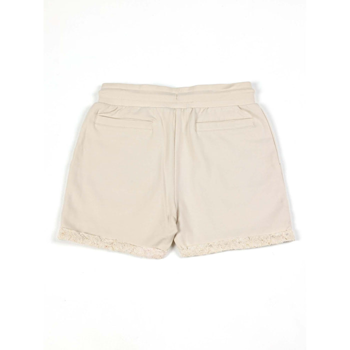 Shorts de niña Leone Lace de algodón elástico