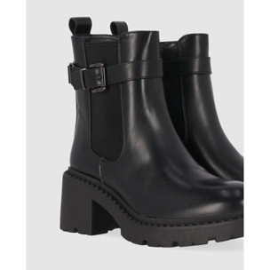 Botines - Negro - Tacón: 5 cm
