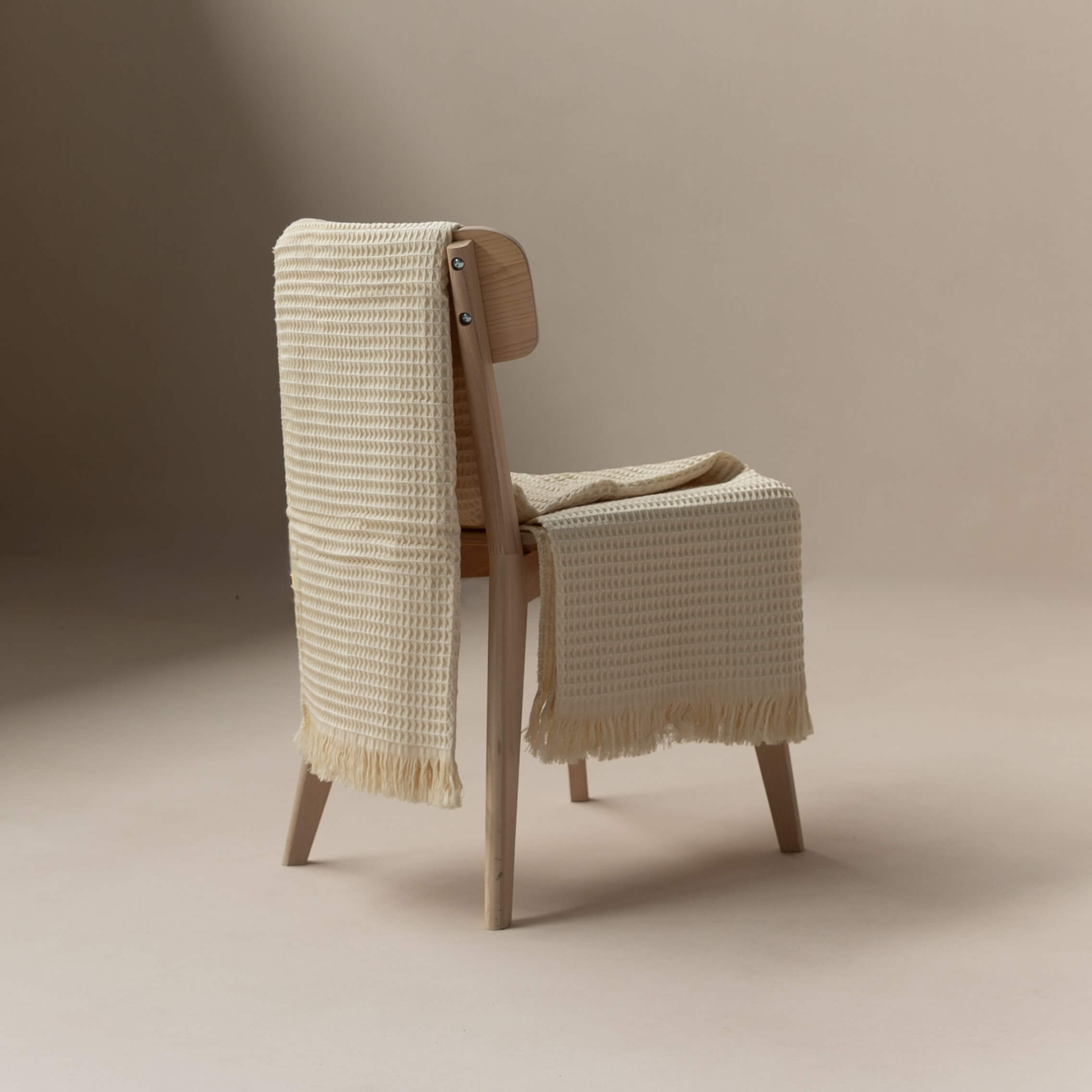 Manta Nido - 90% Algodón - 10% Poliéster - 140x190 cm - Crema