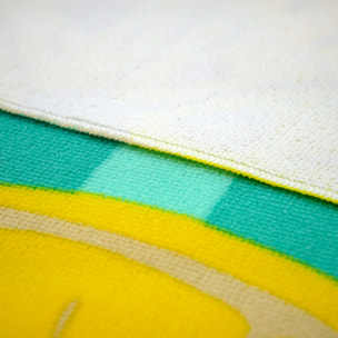 Serviette de plage microfibre enfant - Pop-Citron - 75x150cm - 220g/m²