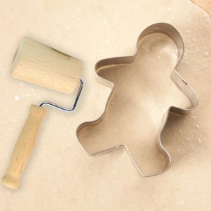 Mini rouleau à pâtisserie en bois 17 cm Fackelmann Boissellerie