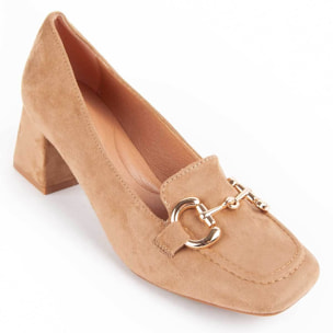 Zapato De Tacón - Marron - Altura: 6 Cm