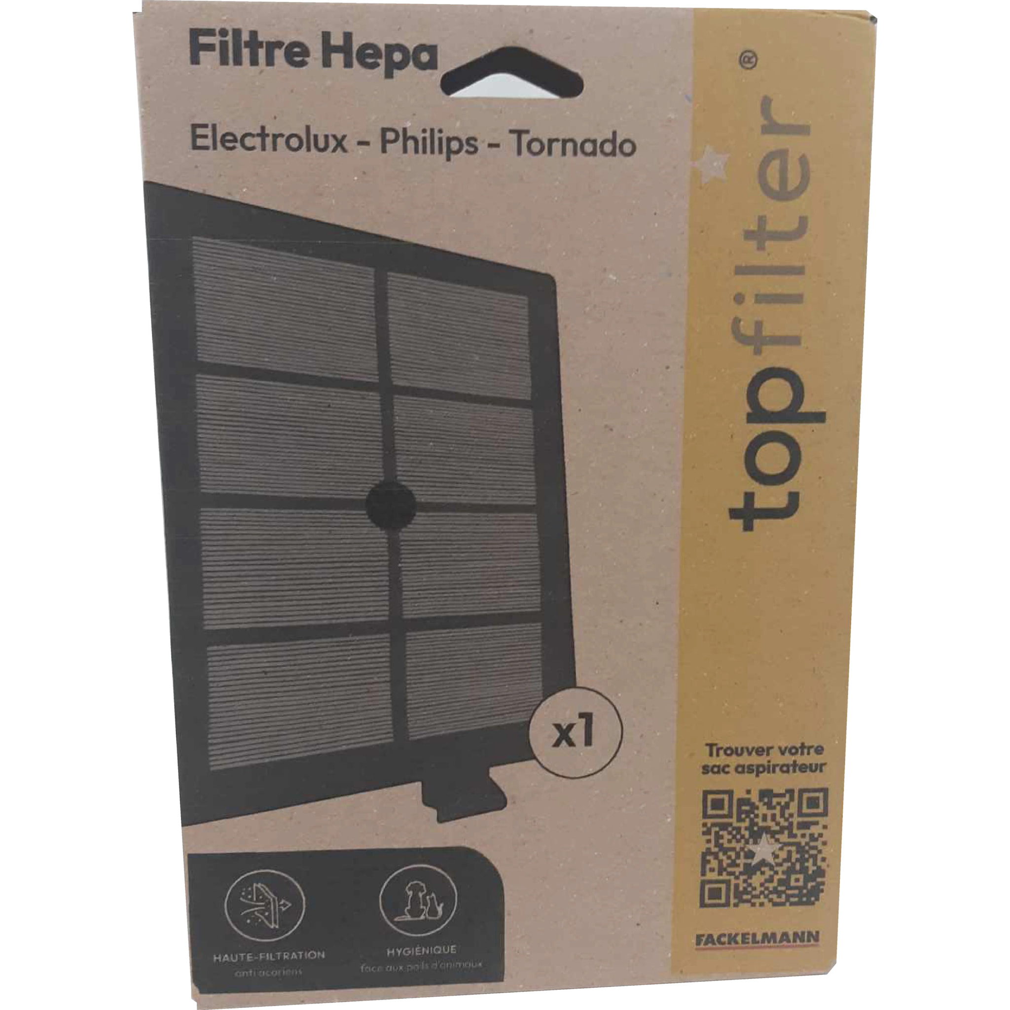 Filtre Hepa pour aspirateur Electrolux Philips et Tornado TopFilter