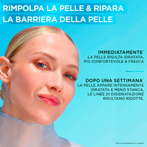 Crema Giorno Idratante Rimpolpante Hyaluron Gel Barrier Repair per Pelli Sensibili Ripara la Barriera Cutanea Idratazione 48H - Barattolo da 50ml