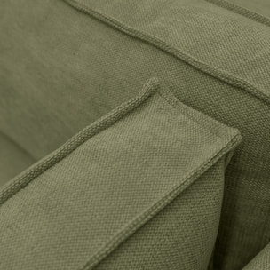 Canapé d'angle convertible 5 places en tissu chenille - HARPER
