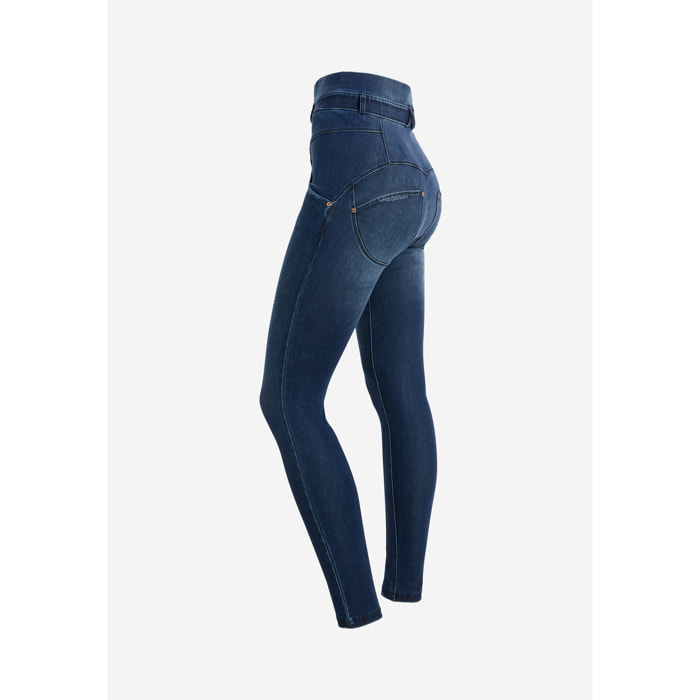 Jeans WR.UP® in denim navetta con vita alta stile bustier