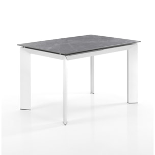 Tomasucci Table à rallonge BLADE 120 GRIS MARBRE