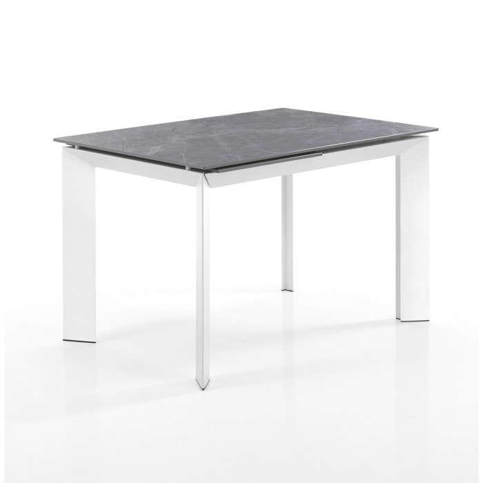 Tomasucci Table à rallonge BLADE 120 GRIS MARBRE