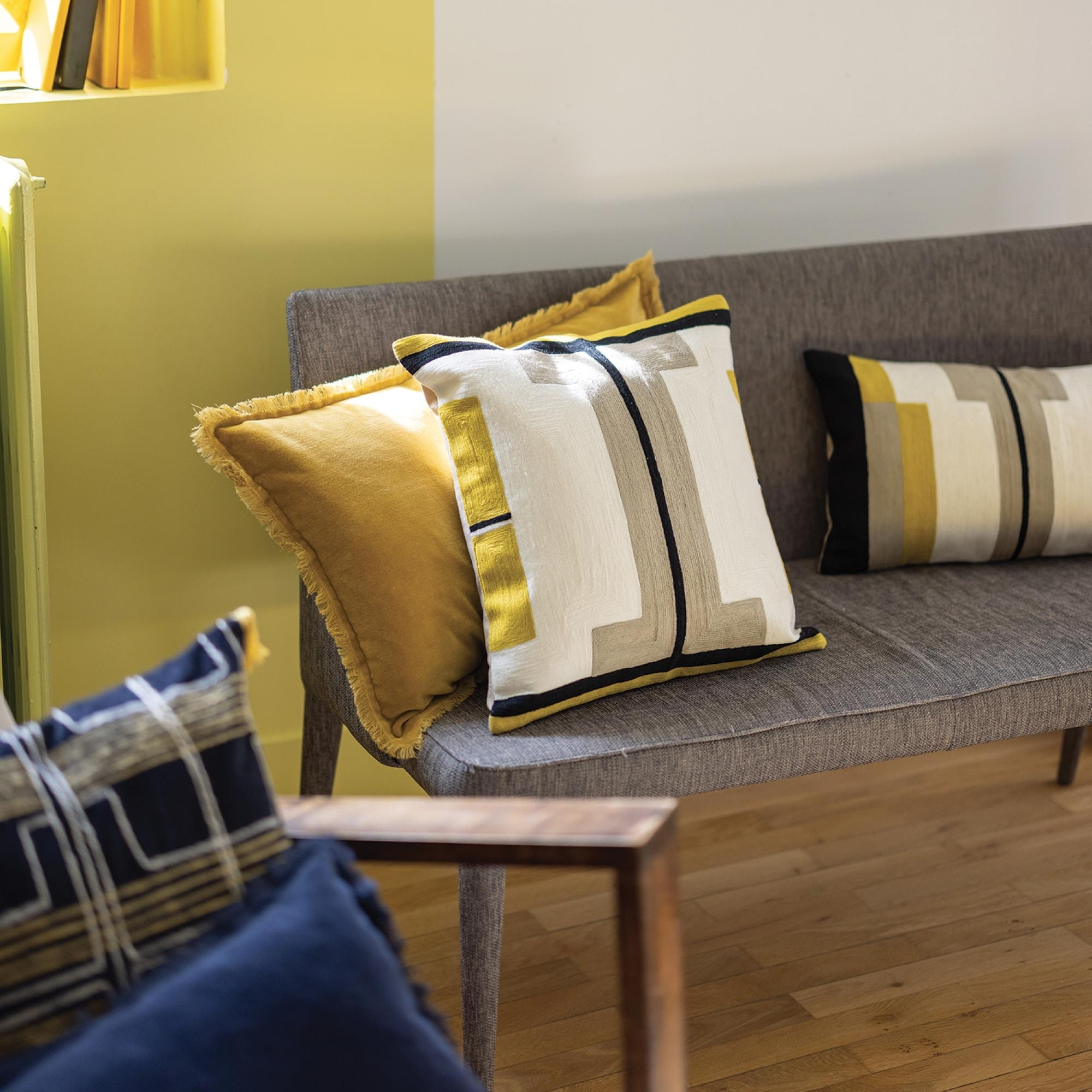 Coussin uni Fara