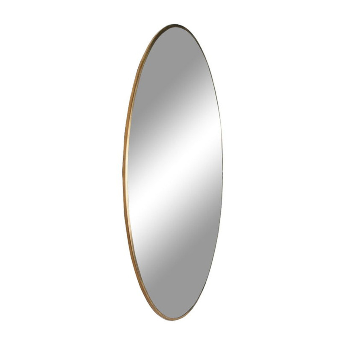 Specchio tondo da parete Jersey in acciaio color ottone ø60 cm