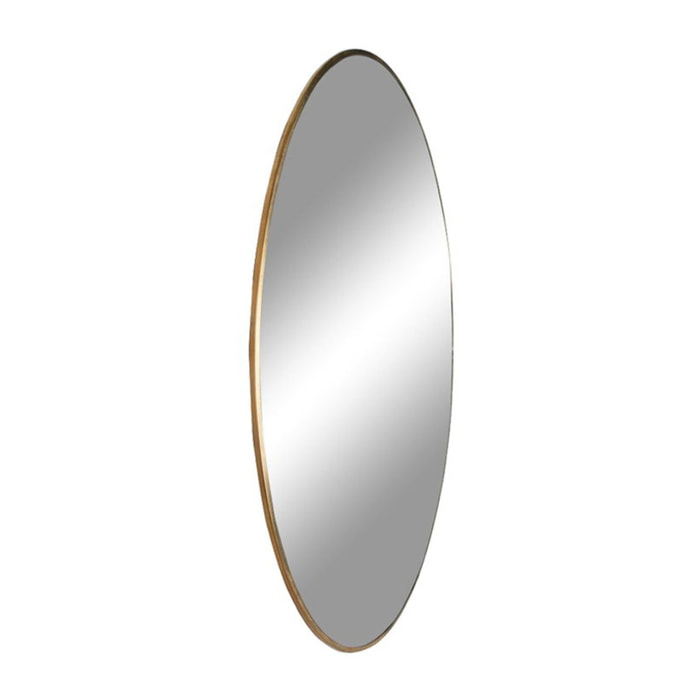 Specchio tondo da parete Jersey in acciaio color ottone ø60 cm