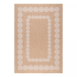 Tapis extérieur tissé kilim rond VEVU