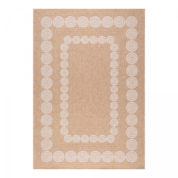 Tapis extérieur tissé kilim rond VEVU