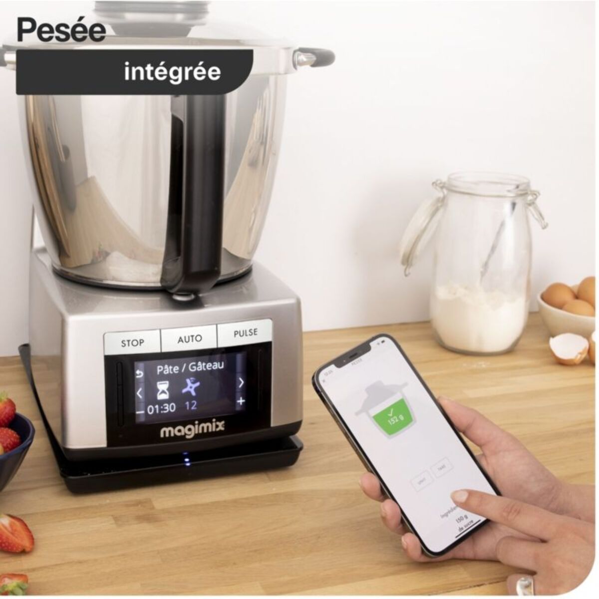 Robot cuiseur MAGIMIX Cook Expert Connect Chrome 18913