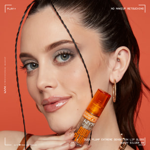 NYX Professional Makeup Duck Plump Gloss repulpant pailleté Quazy Silver