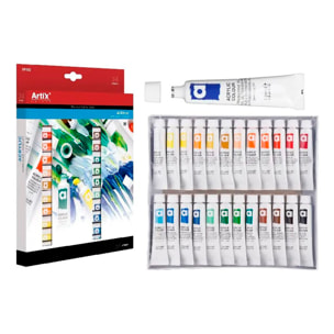 PINTURA ACRÍLICA 24 TUBOS x 12 ml