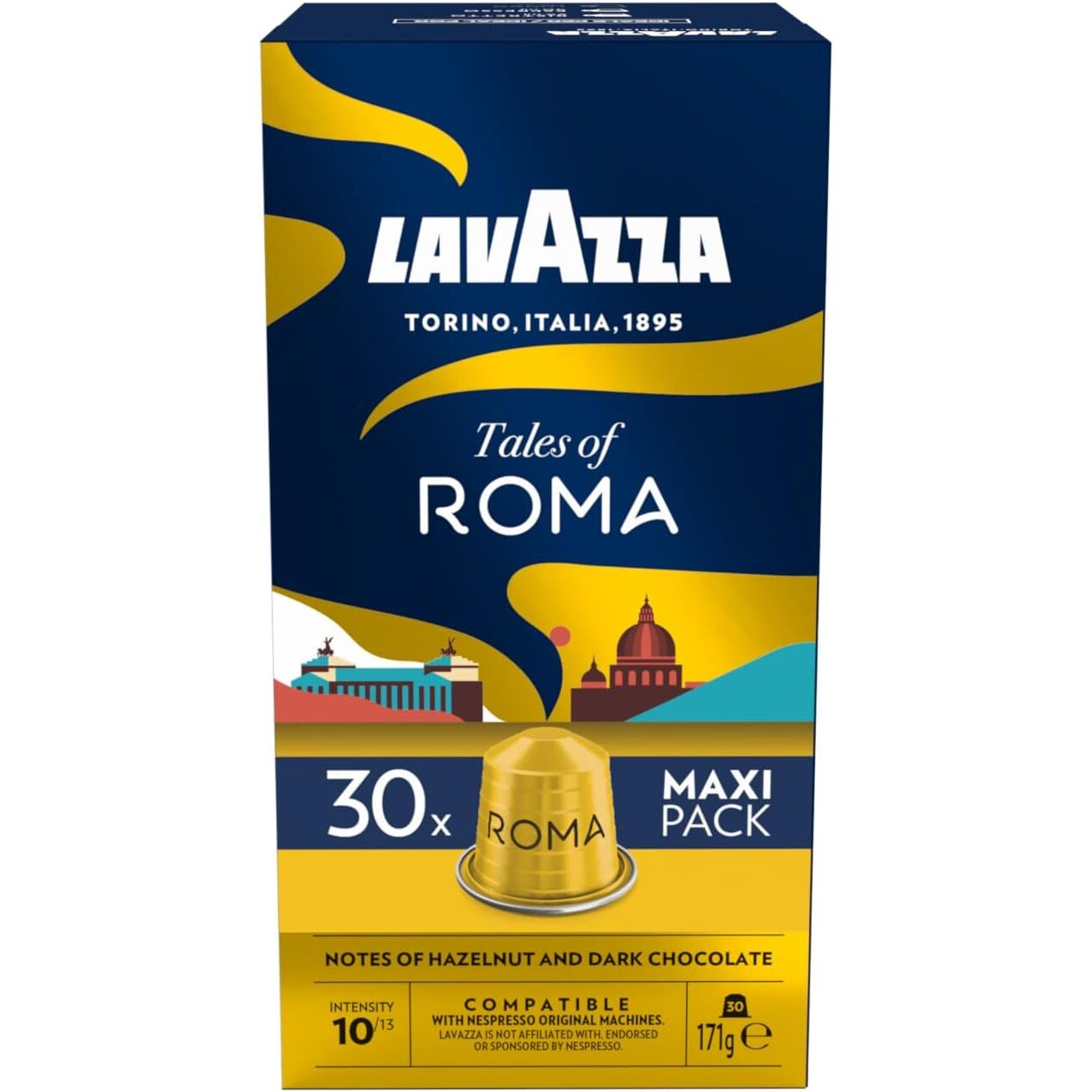 image-Tales Of Roma x30.  Capsules compatibles Nespresso en aluminium