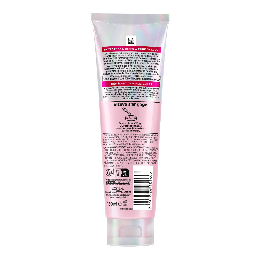 L'Oréal Paris Elseve Glycolic Gloss La Routine Complète des Cheveux Ternes