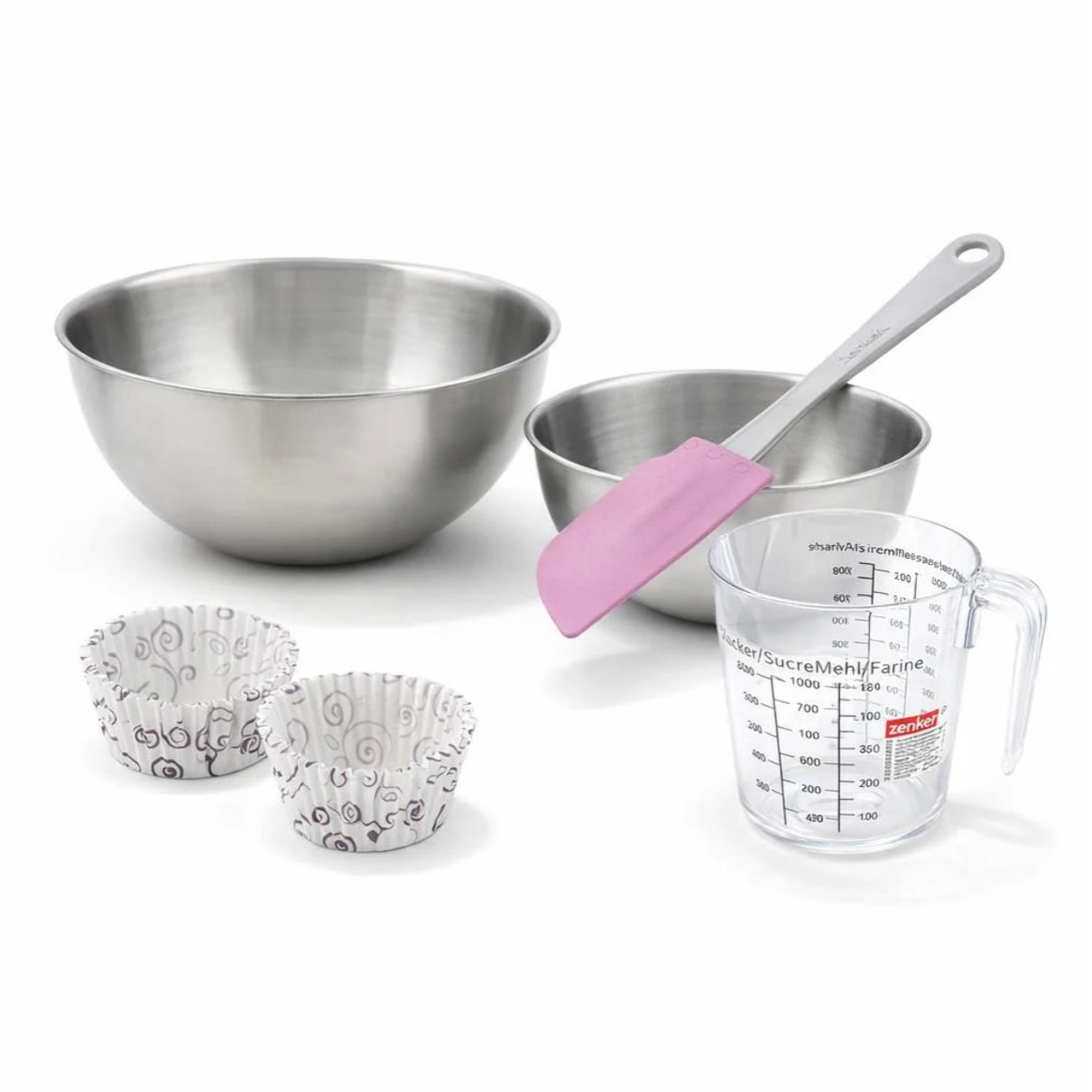 Set de 54 ustensiles de pâtisserie spatule verre mesureur moule à gâteaux et bol Zenker Smart Pastry