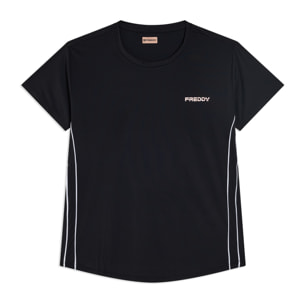 T-shirt jersey quick dry comfort fit con maniche ad aletta