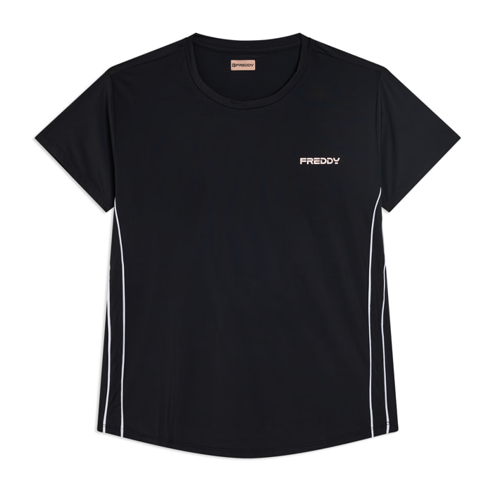 T-shirt jersey quick dry comfort fit con maniche ad aletta