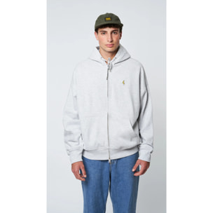 FULL ZIP HOODIE BANANA LIGHT GREY MELANGE