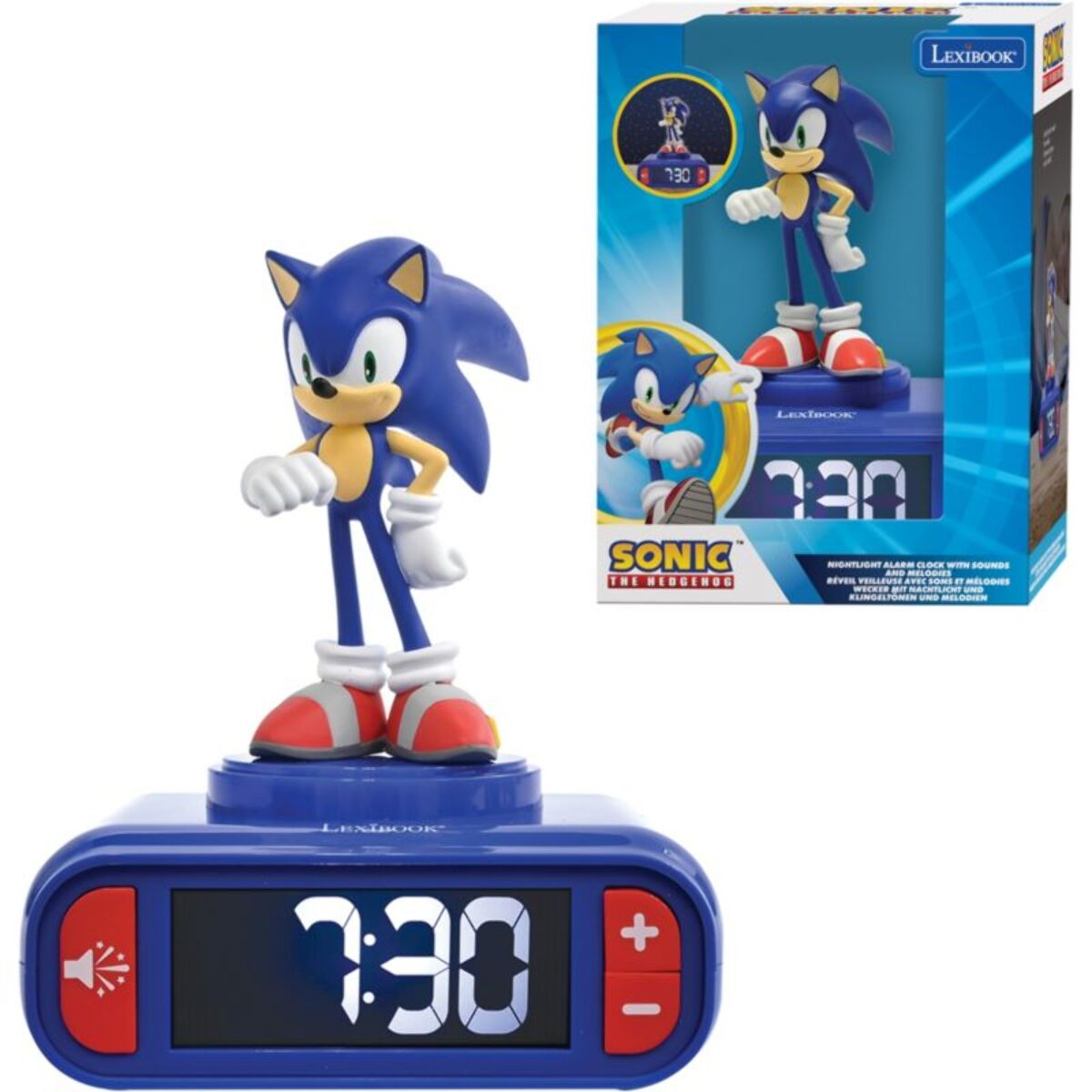 Radio réveil LEXIBOOK lumineuse avec micro Sonic