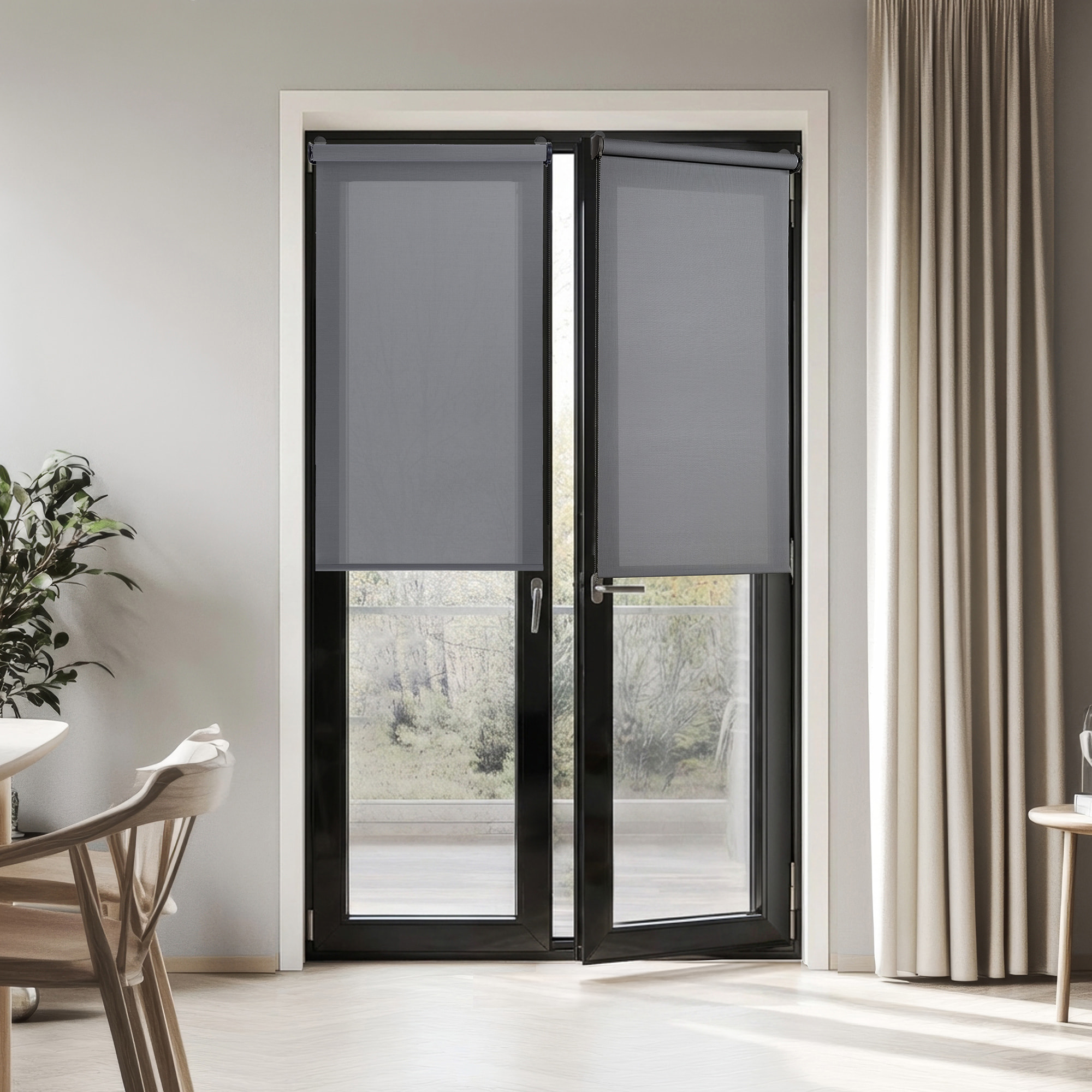 Store enrouleur SCREEN PRO Solaire sans perçage Graphite