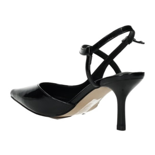 Décolleté sling back Donna Tata Italia Nero