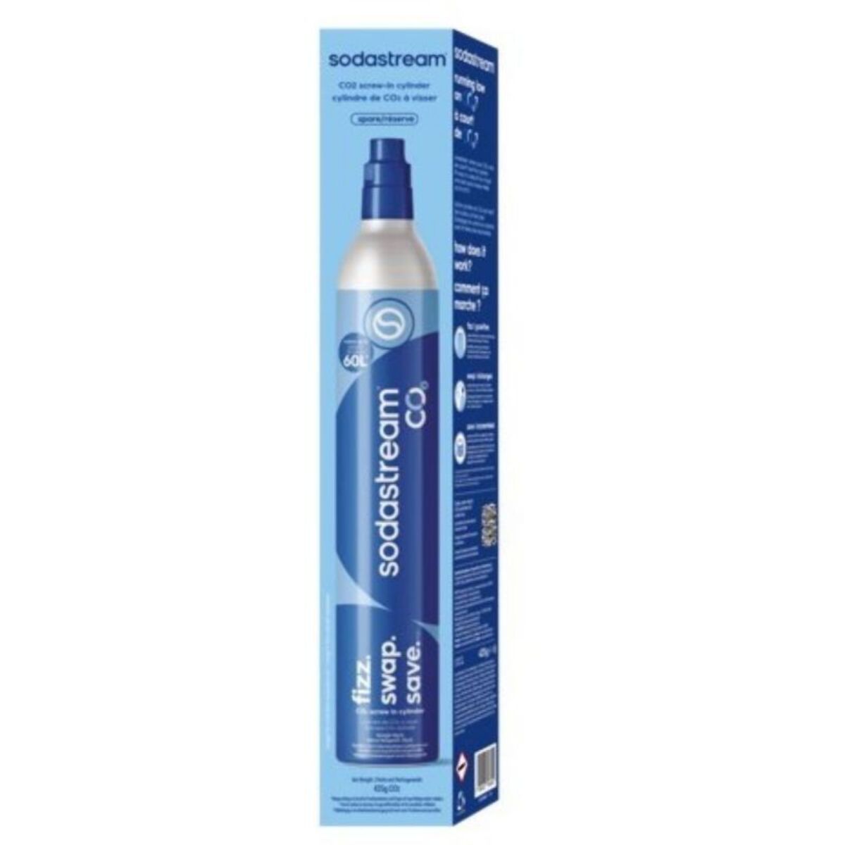 Cylindre CO2 SODASTREAM Recharge CO2 supplément Originale à vis
