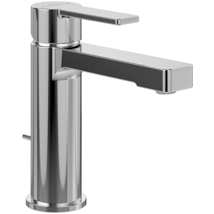 Mitigeur lavabo Architectura avec tirette chrome