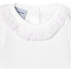 Body bebé manga corta cuello batista