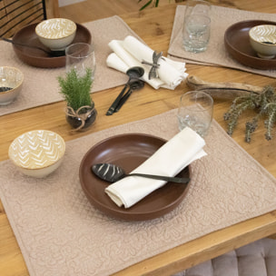 Set de table boutis - Naturel