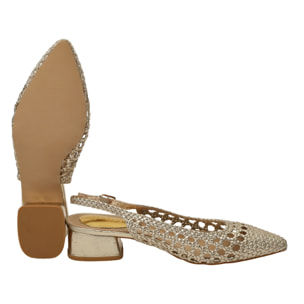 Sandali intreccio - tacco 4,5 cm